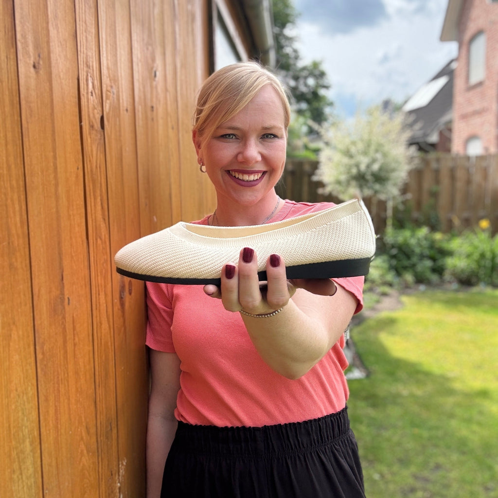 Nora | Women's Slip-On Ballet Flats | Knit · PNY