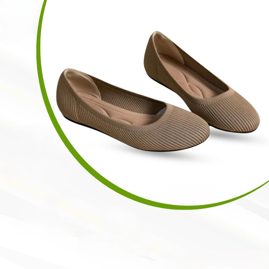 Nora | Women's Slip-On Ballet Flats | Knit · PNY