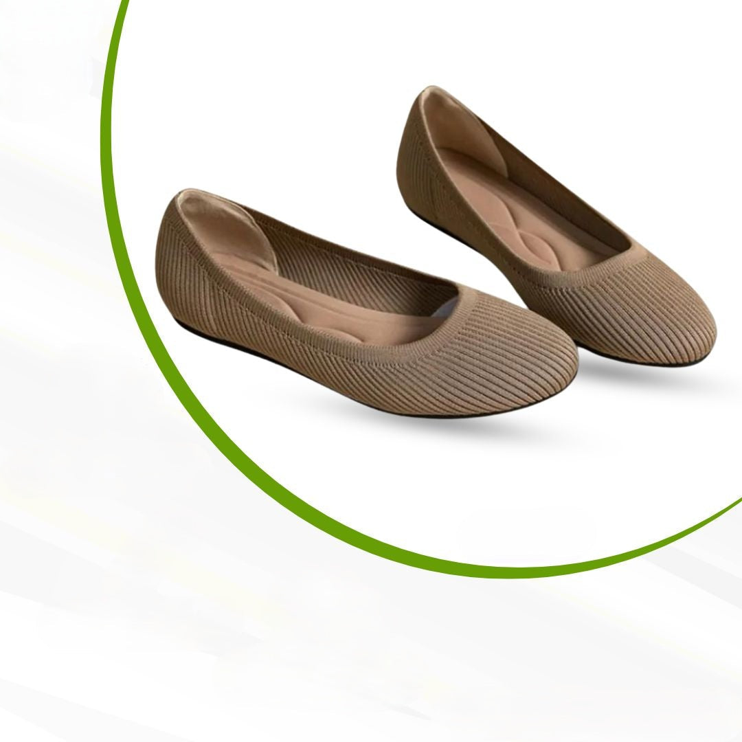 Nora | Women's Slip-On Ballet Flats | Knit · PNY