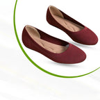 Nora | Women's Slip-On Ballet Flats | Knit · PNY