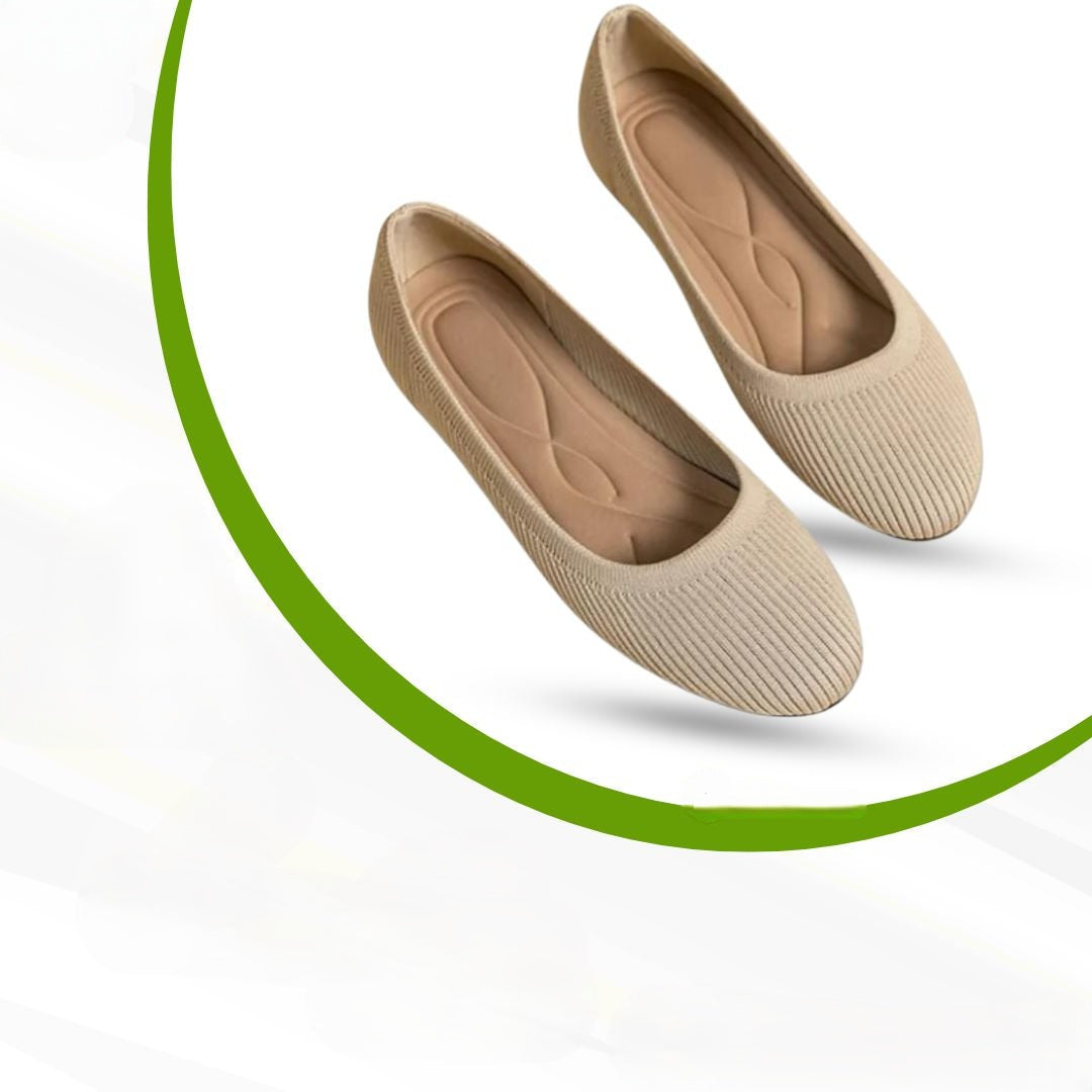 Nora | Women's Slip-On Ballet Flats | Knit · PNY