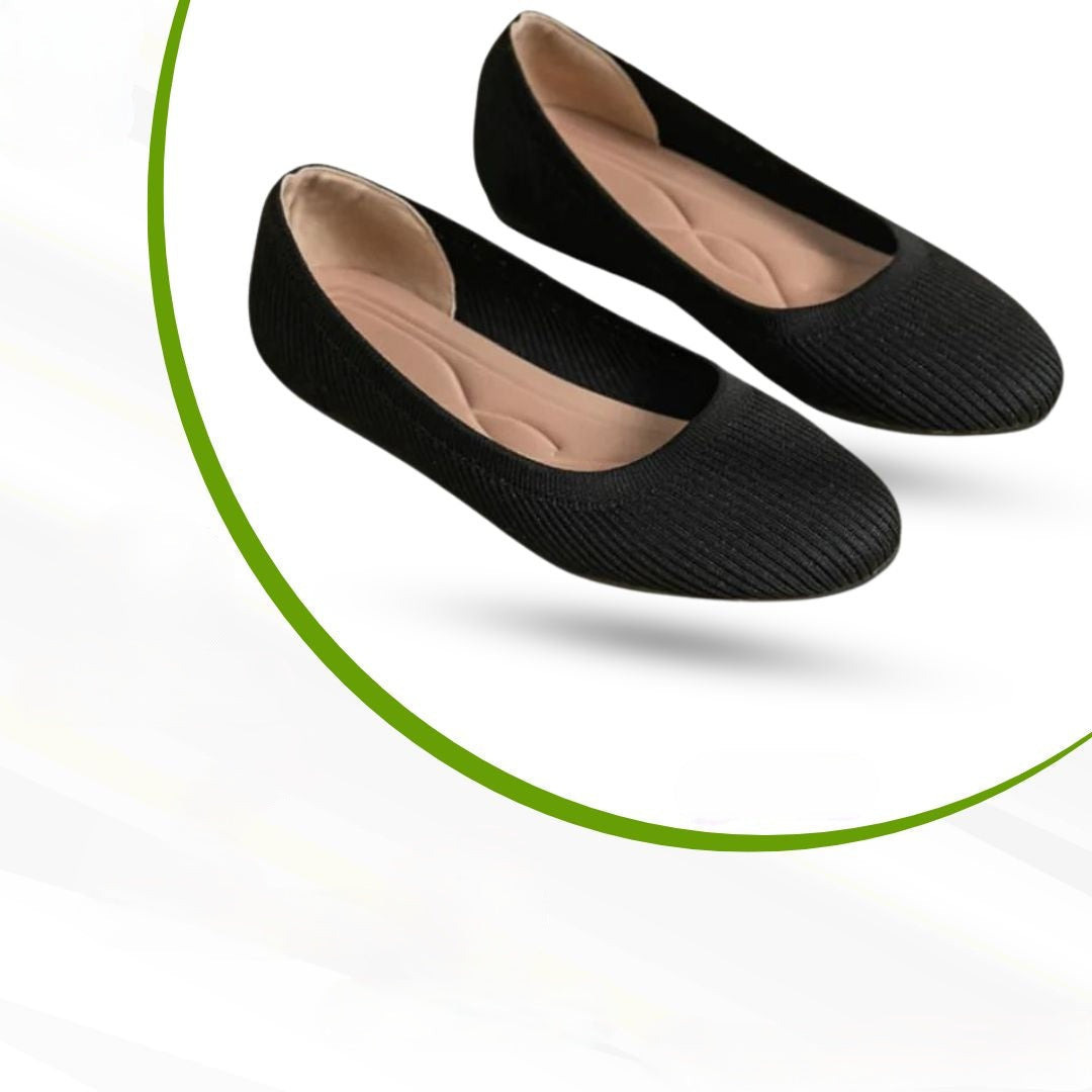 Nora | Women's Slip-On Ballet Flats | Knit · PNY