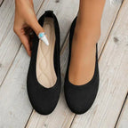 Nora | Women's Slip-On Ballet Flats | Knit · PNY