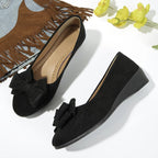 Nora | Women's Slip-On Flats | Bow Accent · PNY