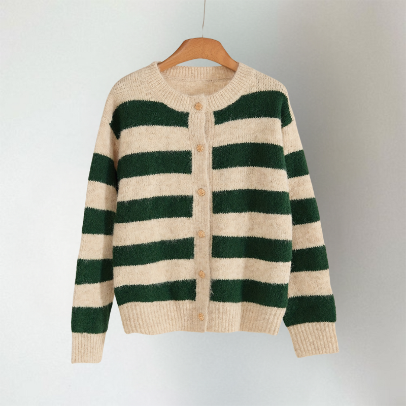 Nora | Women's Striped Cardigan | Button-Front · PNY