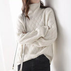 Nora | Women's Turtleneck Sweater | Cable Knit · PNY