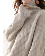 Nora | Women's Turtleneck Sweater | Cable Knit · PNY