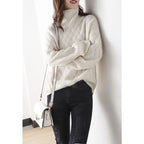 Nora | Women's Turtleneck Sweater | Cable Knit · PNY