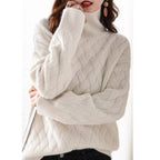 Nora | Women's Turtleneck Sweater | Cable Knit · PNY