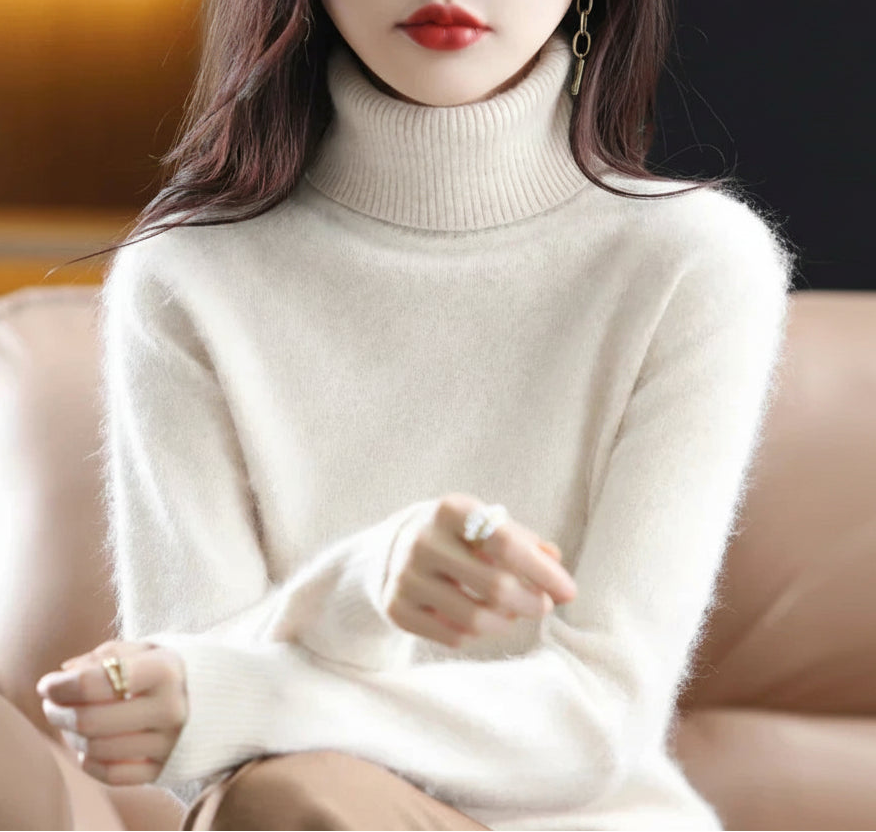 Nora | Women's Turtleneck Sweater | Ribbed Cuffs · PNY
