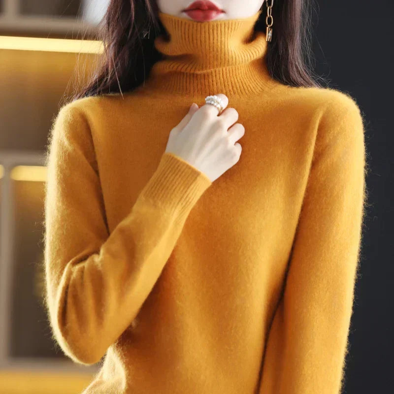 Nora | Women's Turtleneck Sweater | Ribbed Cuffs · PNY