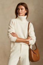 Nora | Women's Turtleneck Sweater | Ribbed Trim · PNY