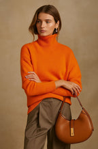 Nora | Women's Turtleneck Sweater | Ribbed Trim · PNY