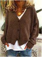 Nora | Women's V-Neck Cardigan | Button-Front · PNY