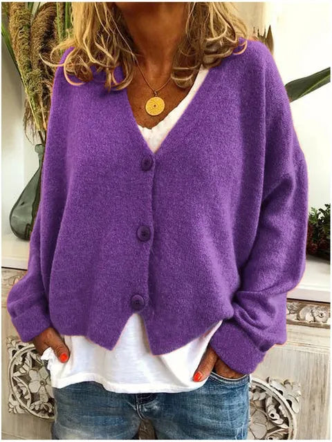 Nora | Women's V-Neck Cardigan | Button-Front · PNY