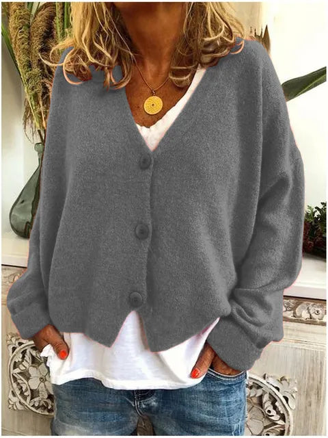 Nora | Women's V-Neck Cardigan | Button-Front · PNY