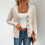 Nora | Women's V-Neck Cardigan | Button-Front · PNY