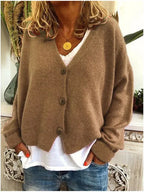 Nora | Women's V-Neck Cardigan | Button-Front · PNY