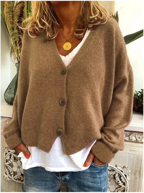 Nora | Women's V-Neck Cardigan | Button-Front · PNY