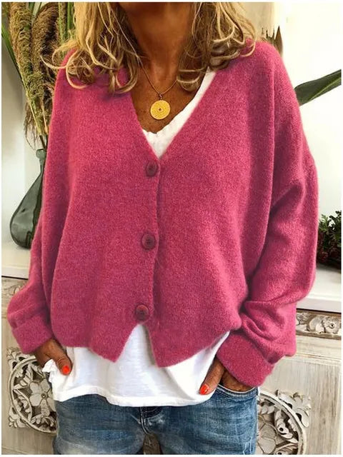Nora | Women's V-Neck Cardigan | Button-Front · PNY