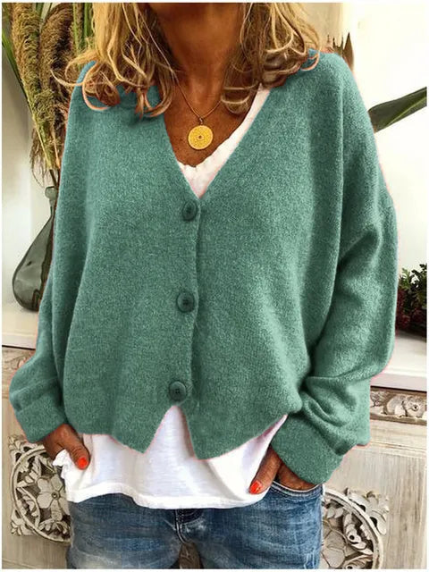 Nora | Women's V-Neck Cardigan | Button-Front · PNY