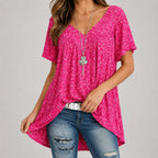Nora | Women's V-Neck Tunic | Floral Print · PNY