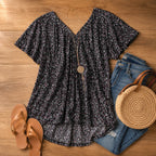 Nora | Women's V-Neck Tunic | Floral Print · PNY