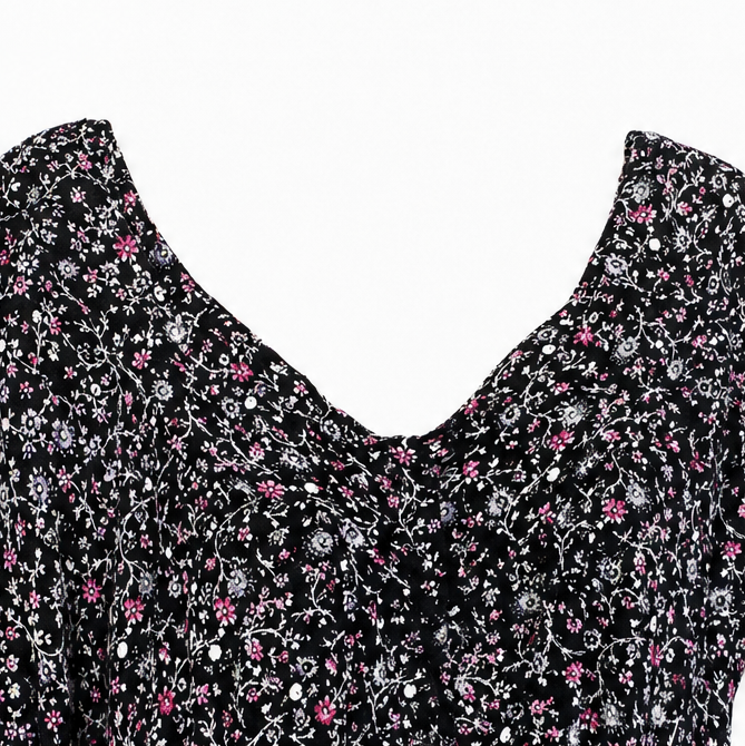 Nora | Women's V-Neck Tunic | Floral Print · PNY