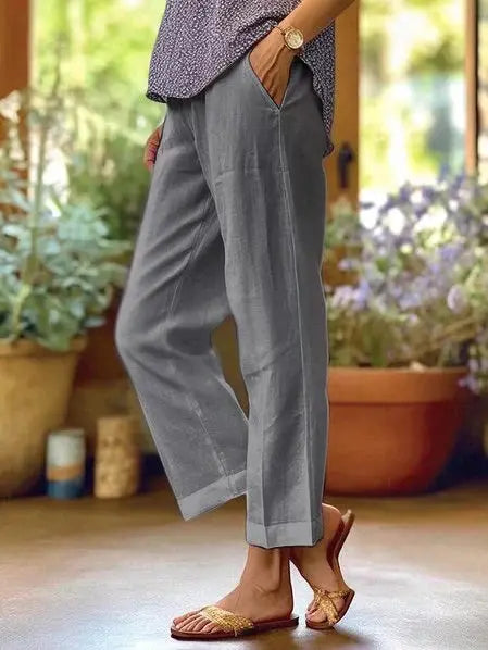 Nora | Women's Wide-Leg Pants | Cuffed Hem · PNY