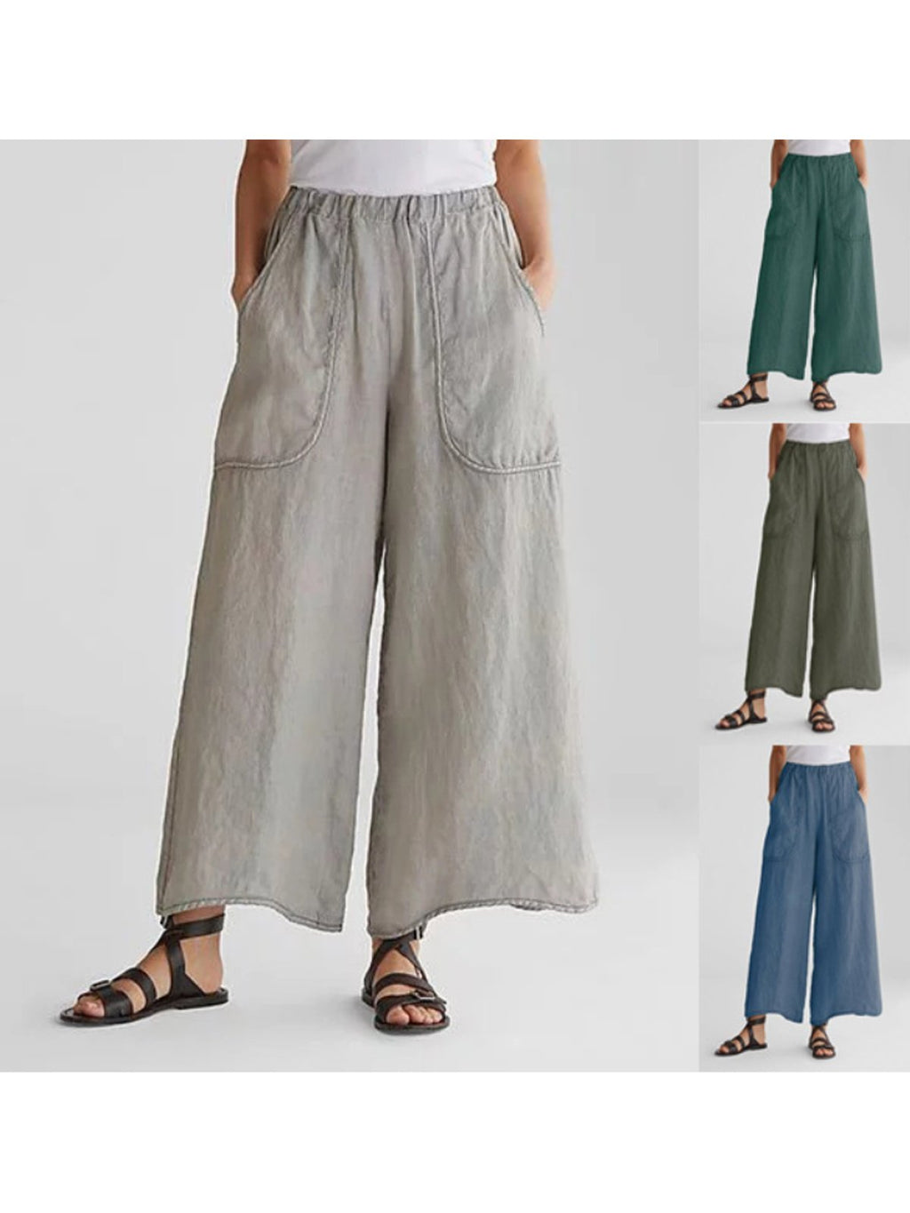 Nora | Women's Wide-Leg Pants | Patch Pockets · PNY