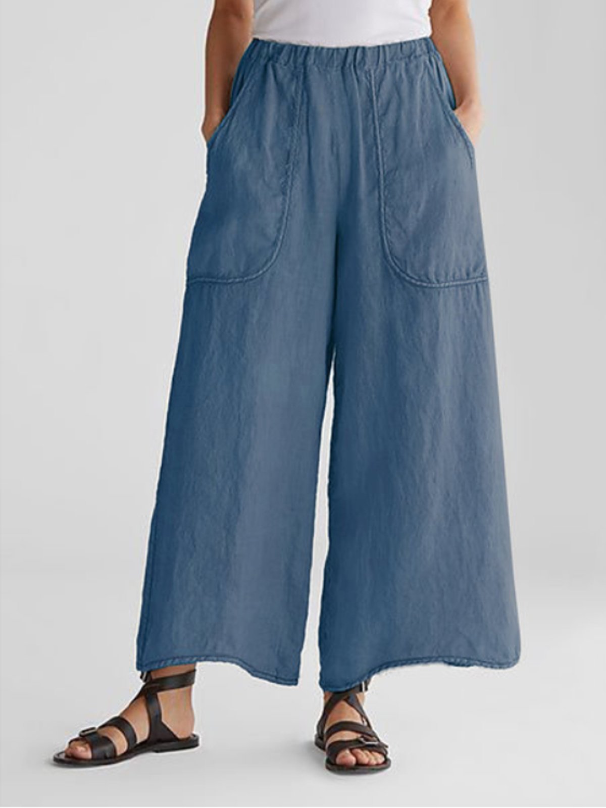 Nora | Women's Wide-Leg Pants | Patch Pockets · PNY