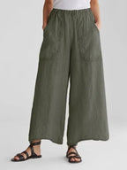 Nora | Women's Wide-Leg Pants | Patch Pockets · PNY
