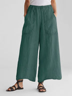 Nora | Women's Wide-Leg Pants | Patch Pockets · PNY