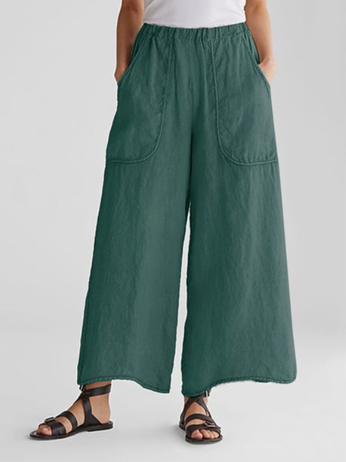 Nora | Women's Wide-Leg Pants | Patch Pockets · PNY