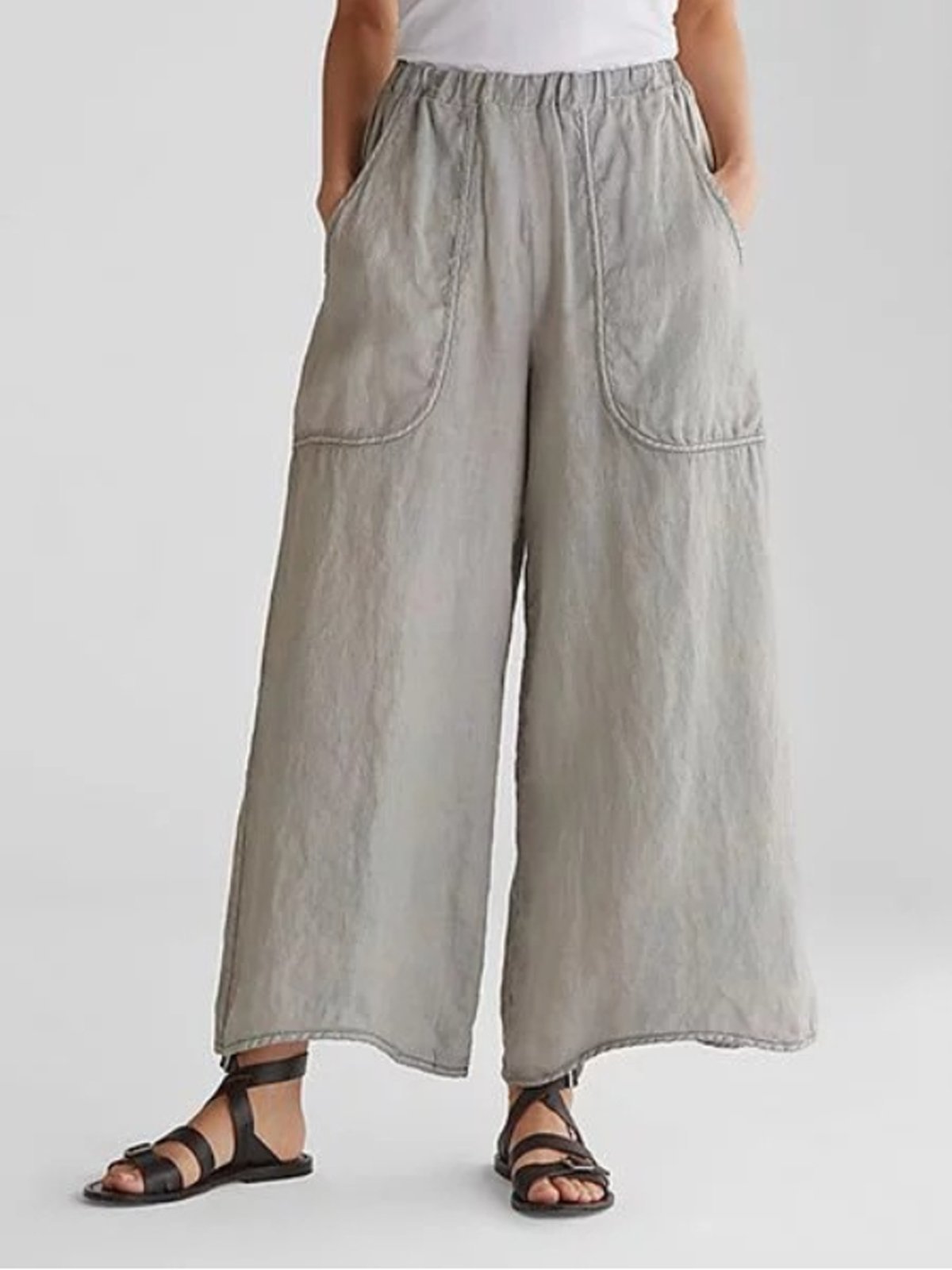 Nora | Women's Wide-Leg Pants | Patch Pockets · PNY