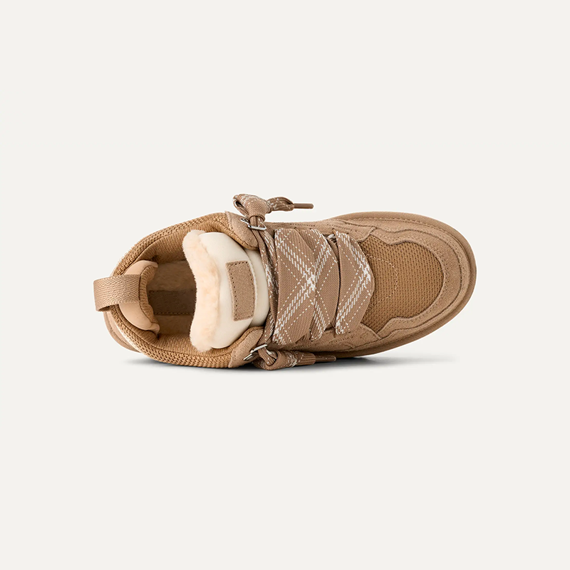 Norwelle Sneakers | Gefütterte Winter-Sneaker aus Veloursleder mit Plateau · PNY