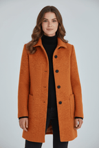 Olivia | Women's Stand-Collar Coat | Wool-Blend · PNY