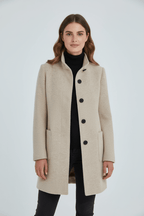 Olivia | Women's Stand-Collar Coat | Wool-Blend · PNY