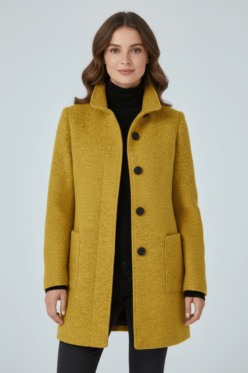 Olivia | Women's Stand-Collar Coat | Wool-Blend · PNY