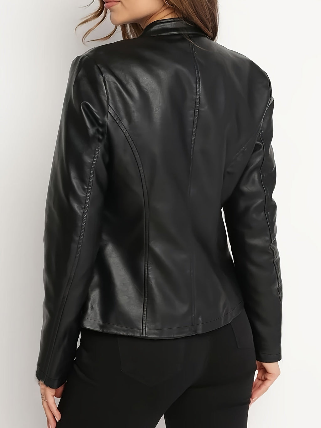 Olivia | Women's Zip-Up Jacket | Faux Leather · PNY