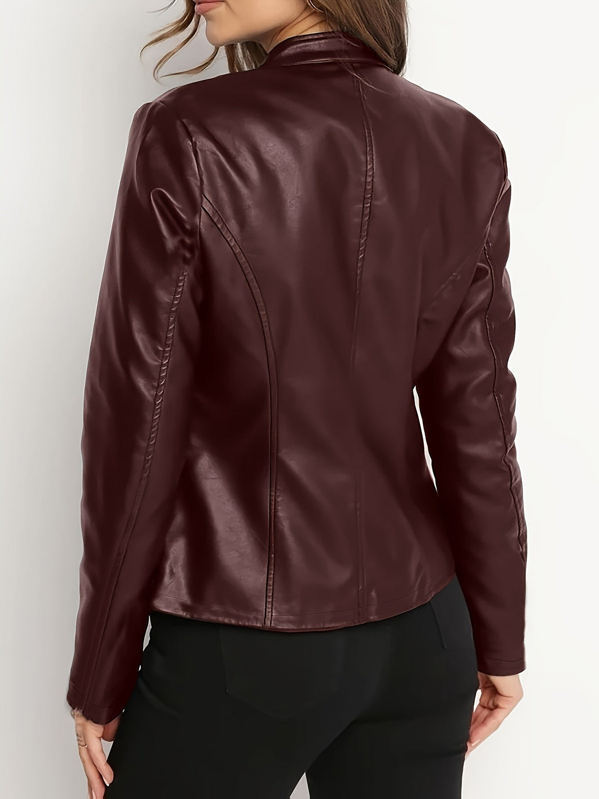 Olivia | Women's Zip-Up Jacket | Faux Leather · PNY