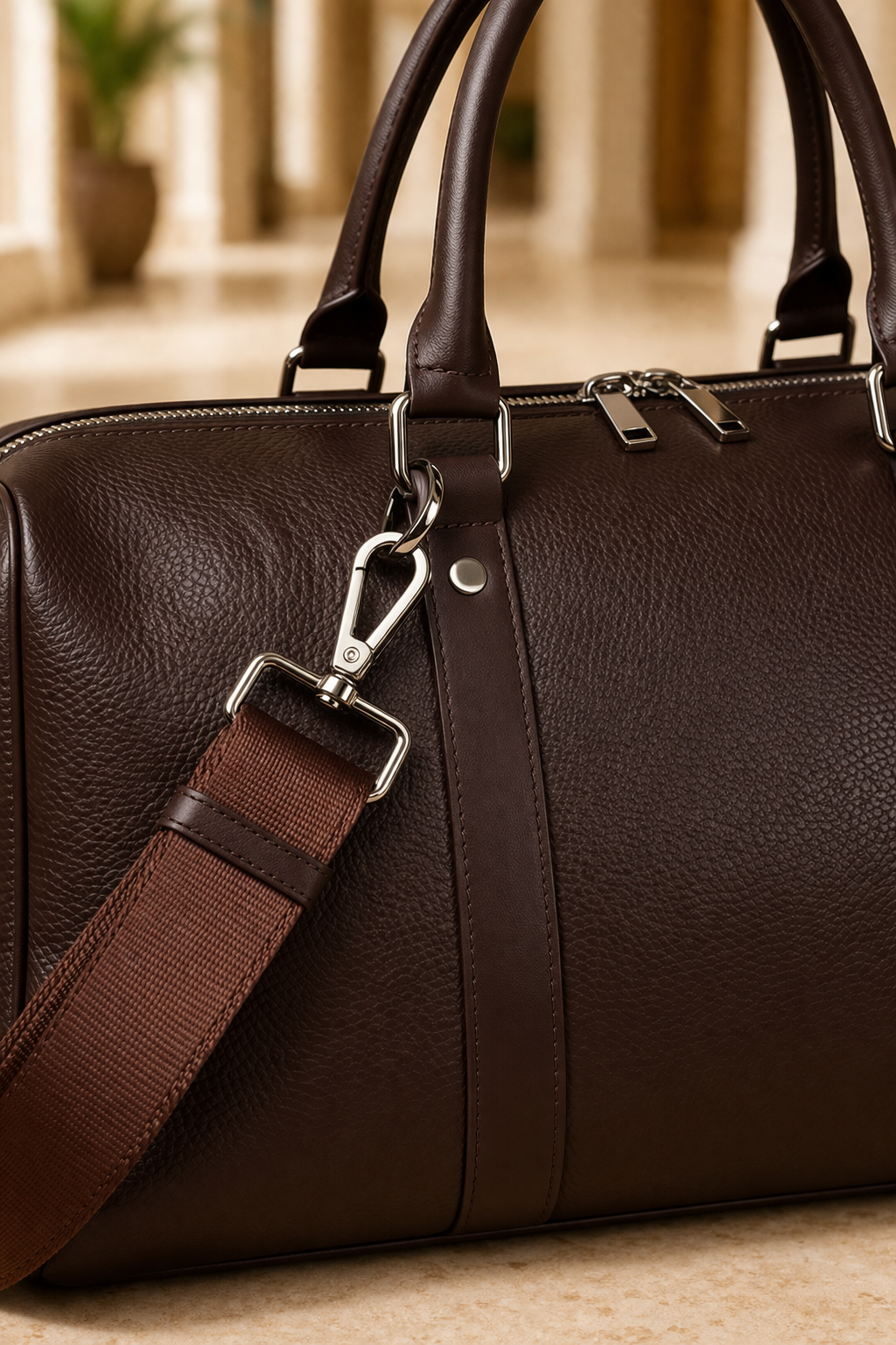 Preston | Men's Classic Duffel Bag | Pebbled Leather · PNY