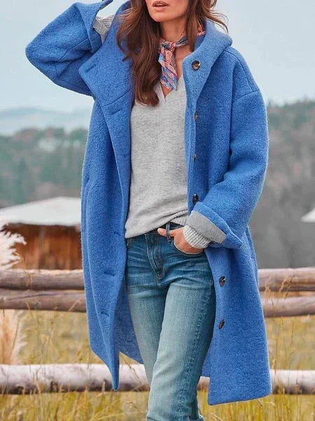 Rebecca | Women's Hooded Coat | Button-Front · PNY