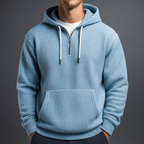 Ryan | Men's Half-Zip Hoodie | Waffle Knit · PNY