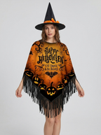 Sabrina | Women's Halloween Poncho | Fringe Trim-Pick NewYork