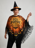 Sabrina | Women's Halloween Poncho | Fringe Trim-Pick NewYork