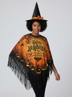 Sabrina | Women's Halloween Poncho | Fringe Trim-Pick NewYork