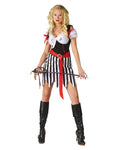 Scarlett | Women's Pirate Costume Dress | Striped