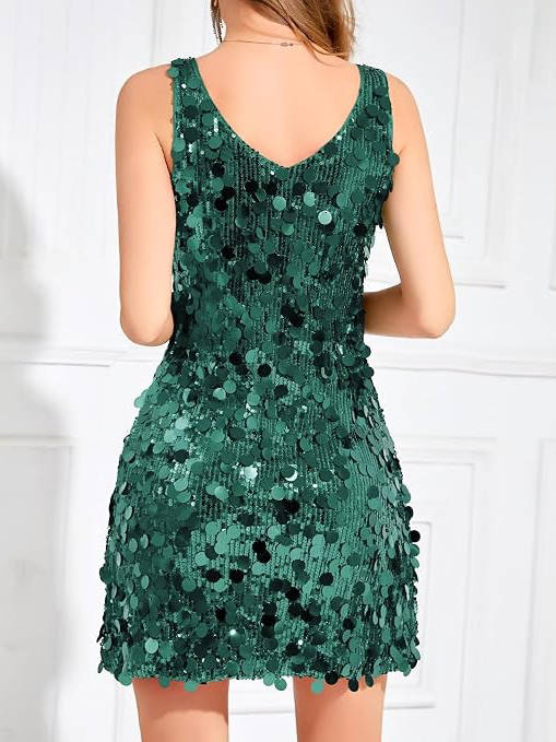 Scarlett | Women's Sleeveless Mini Dress | Sequin Embellished · PNY