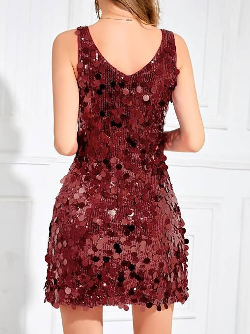 Scarlett | Women's Sleeveless Mini Dress | Sequin Embellished · PNY